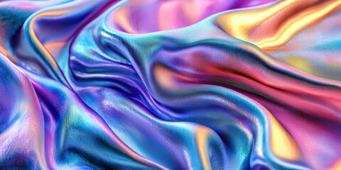 Obraz premium A colorful piece of fabric with a rainbow pattern