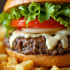 Closeup Shot Of Humburger