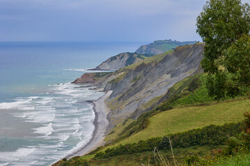 Flysch Begiratokia is part of the basque coast