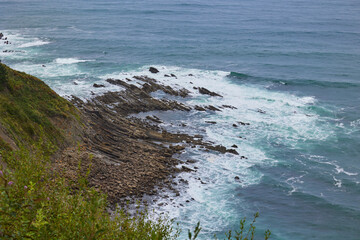 Flysch Begiratokia is part of the basque coast