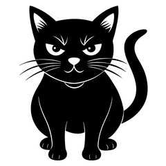 black cat cartoon