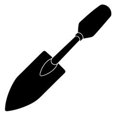 trowel isolated on white