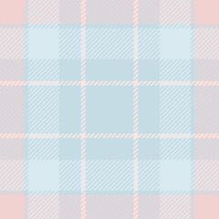 Glen fabric tartan vector, mens shirt seamless background plaid. Veil texture textile pattern check in light and misty rose colors.