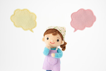 あみぐるみ人形　こども食堂イメージ