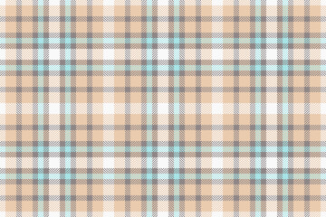 Lovely plaid fabric textile, father texture check background. Repeating vector seamless pattern tartan in light and grey colors.