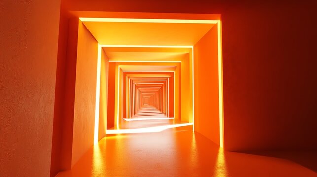 An image of an abstract tunnel or a space tunnel that transports you to a time dimension, or an image of a realistic background of the future