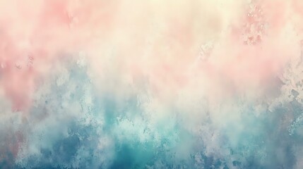 Fototapeta premium Soft pastel abstract background with flowing watercolor textures, subtle gradients, and delicate splashes of light pinks, blues, and greens