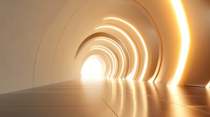 An image of an abstract tunnel or a space tunnel that transports you to a time dimension, or an image of a realistic background of the future