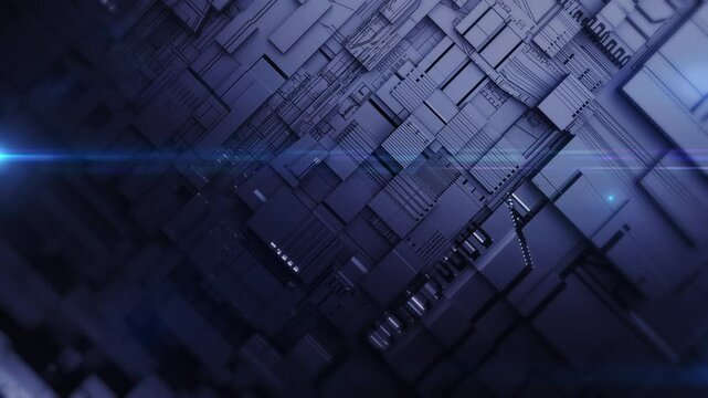 3D Rendering Abstract Background technology basic shape polygon for technology futuristic concept