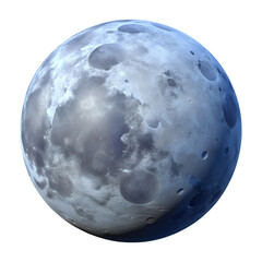 Naklejka premium 3d Full moon on a white background. High quality photo