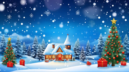 Fototapeta premium Christmas background, unique Christmas wallpaper, Adorable Christmas background, ai generated
