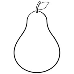 pear isolated on white