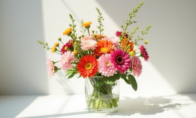 Spring flower bouquet for interior decoration.