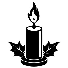burning candle illustration