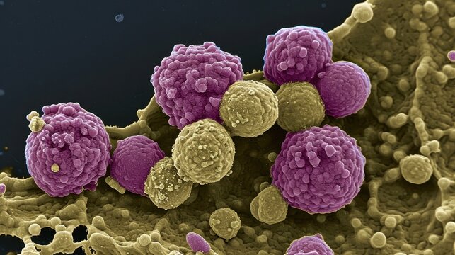 Staphylococcus aureus: A gram-positive bacterium that clusters and resides on the skin and in the respiratory tract, causing skin infections and foodborne illness.
