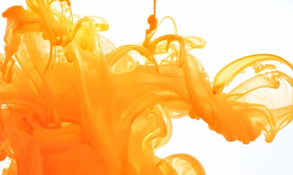 A vibrant splash of orange juice in shades of orange and yellow, capturing the essence of fresh ingredients and nature, with close-up details resembling the petals of a flowerA vibrant splash of orang