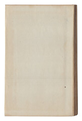 Vintage background of old ancient torn paper texture isolated