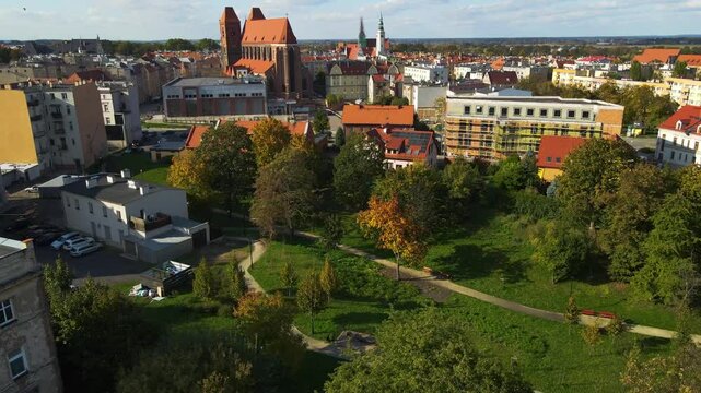 city ​​architecture ancient european Brzeg Poland