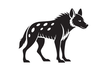 Fierce Hyena Silhouette Vector – High-Quality Printable Graphic for Merchandise & Décor