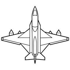 fighter jet vector illustration on a white background
