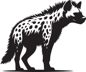 Hyena silhouette vector