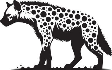 Hyena silhouette vector