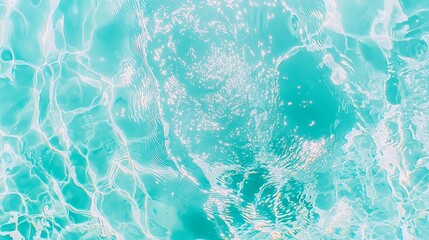 Obraz premium Blue Tranquility, serene patterns of a swimming pool, water texture reflecting peaceful rhythms, inviting calmness and relaxation in a soothing aquatic environment