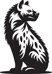Obraz premium Hyena silhouette vector