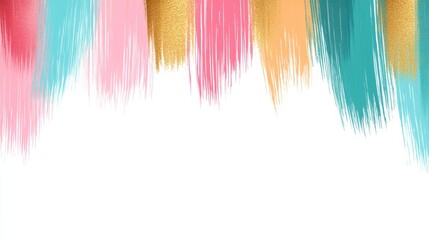 Abstract brush strokes background vector colorful, dynamic & artistic design for digital projects