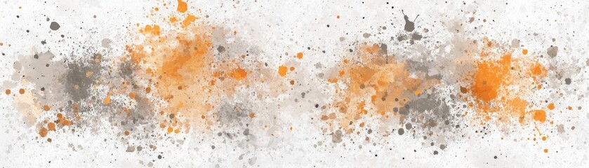 Orange and gray paint splatter abstract artwork modern design, website, and branding element