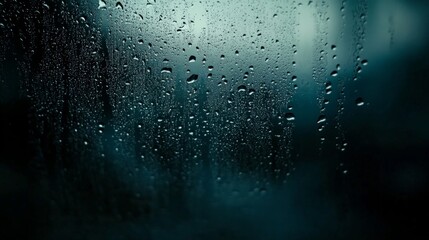 Obraz premium Rainy Day Contemplation: Capturing the Essence of Solitude