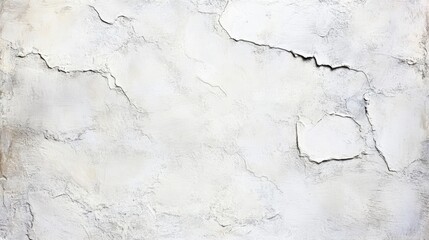 Fototapeta premium Closeup of peeling white paint on a wall, revealing abstract texture and layers of surface