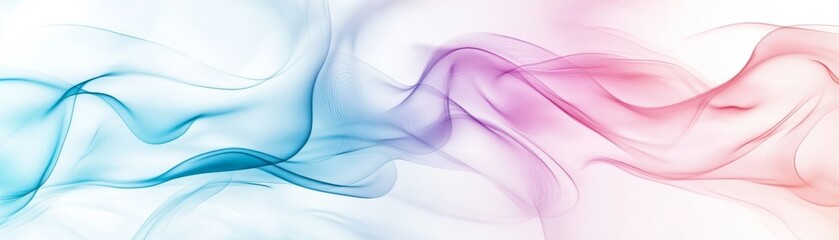 Fototapeta premium Abstract blue and pink smoke swirl modern artistic background for design & digital art projects