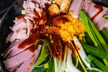 army base stew, called 'budaejjigea', a Korean cuisine