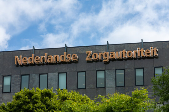 Nederlandse Zorgautoriteit logo sign. Dutch Healthcare  Authority NZA acts as an independent regulator in the healthcare market. Utrecht, the Netherlands. 16 July 2023. 