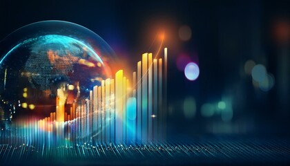 background with glowing lights