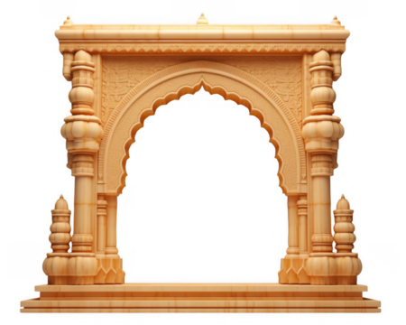 Indian Temple Archway: Intricate Ornate Design