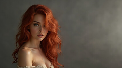 hot redhead woman in underwear © overrust