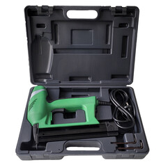 Industrial stapler. Pin stapler. Stapler hammer.