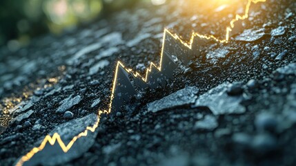 financial markets bouncing back from a downturn, symbolizing recovery and resilience