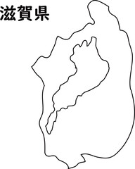 白地図　滋賀県