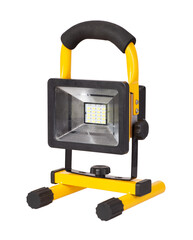 Led portable work light isolated on white background