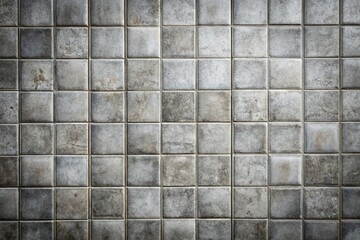 Naklejka premium Concrete style wall tile texture background with depth of field