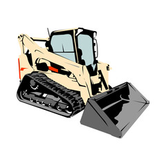 Bulldozer illustration PNG
