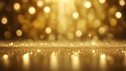 golden bokeh background