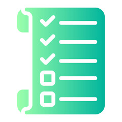 Obraz premium checklist gradient icon