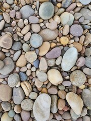 pebble stones on the beach