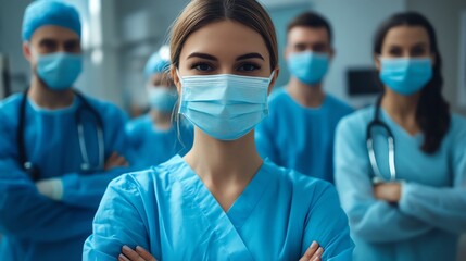 The photo may evoke feelings of gratitude towards medical staff for their efforts.