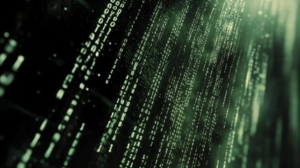 Cascading Neon Data Streams: A Digital Odyssey