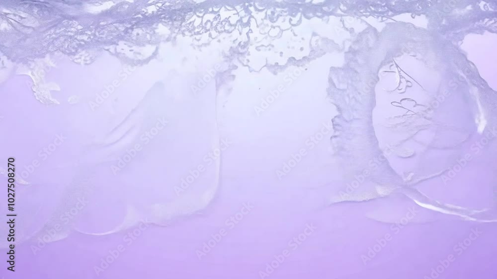 Poster abstract white pattern on purple background with copy space.